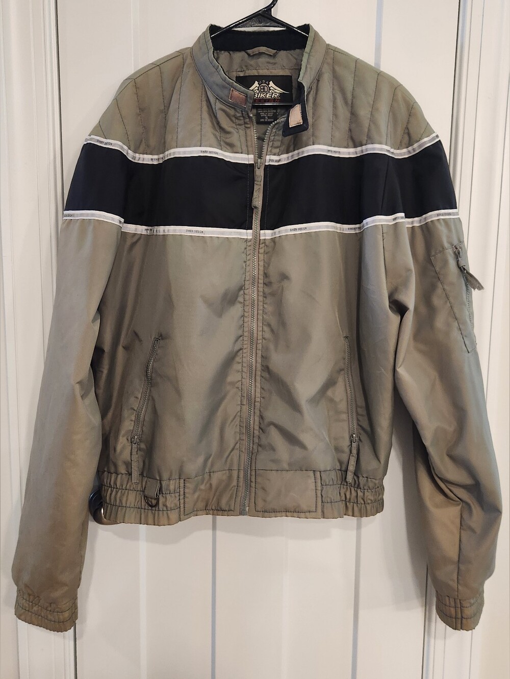 Biker Design Motorcycle Waterproof Bomber Jacket XL